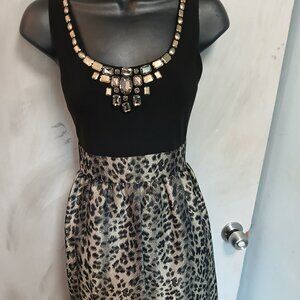 Jessica Howard Leopard Gem Dress